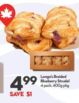 Longo's Longo's Braided Blueberry Strudel offer