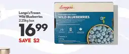 Longo's Frozen Wild Blueberries offer
