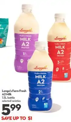 Longo's Longo's Farm Fresh A2 Milk offer