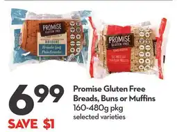 Longo's Promise Gluten Free Breads, Buns or Muffins offer