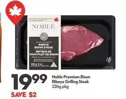 Longo's Noble Premium Bison Ribeye Grilling Steak offer