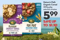Longo's Nature's Path Organic Cereal offer
