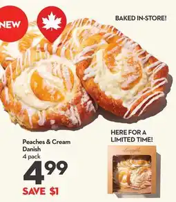 Longo's Peaches & Cream Danish offer