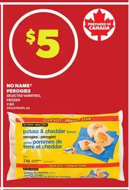 Loblaws NO NAME PEROGIES, 2 KG offer