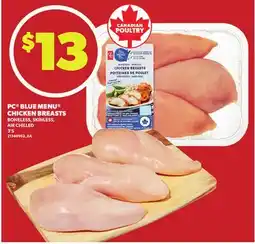 Loblaws PC BLUE MENU CHICKEN BREASTS, 3'S offer