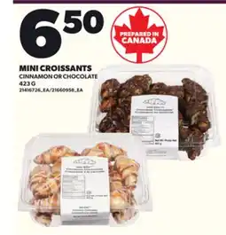 Loblaws MINI CROISSANTS CINNAMON OR CHOCOLATE 423 G offer