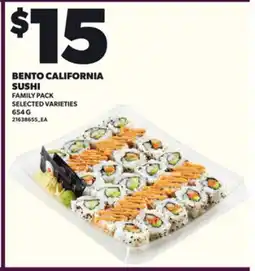 Loblaws BENTO CALIFORNIA SUSHI, 654 G offer