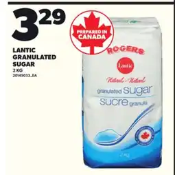 Loblaws LANTIC GRANULATED SUGAR, 2 KG offer