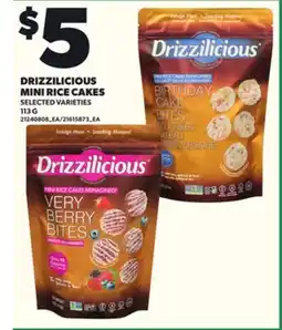 Loblaws DRIZZILICIOUS MINI RICE CAKES, 113 G offer