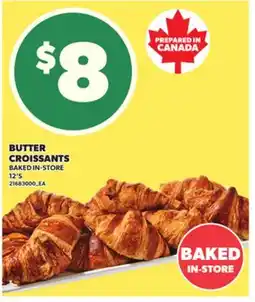 Loblaws BUTTER CROISSANTS, 12'S offer