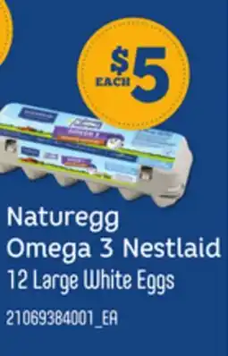 Loblaws NATUREGG OMEGA 3 NESTLAID, 12 LARGE WHITE EGGS offer