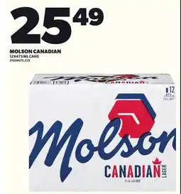 Loblaws MOLSON CANADIAN, 12X473 ML CANS offer