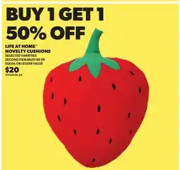 Loblaws LIFE AT HOME NOVELTY CUSHIONS offer
