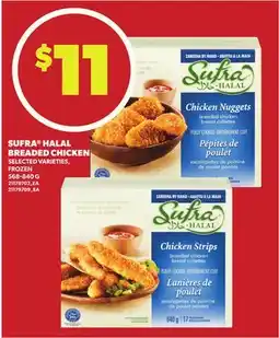 Loblaws SUFRA HALAL BREADED CHICKEN, 568-840 G offer