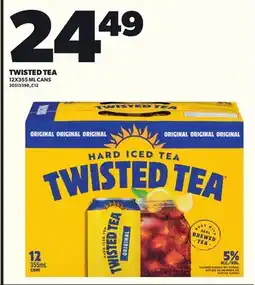 Loblaws TWISTED TEA, 12X355 ML CANS offer