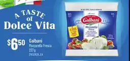 Loblaws GALBANI MOZZARELLA FRESCA, 227 g offer