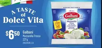 Loblaws GALBANI MOZZARELLA FRESCA, 227 g offer