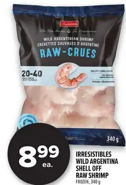 Metro IRRESISTIBLES WILD ARGENTINA SHELL OFF RAW SHRIMP offer