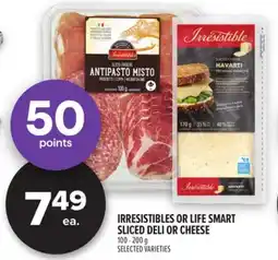 Metro IRRESISTIBLES OR LIFE SMART SLICED DELI OR CHEESE offer