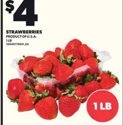 Loblaws STRAWBERRIES, 1 LB offer