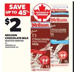 Loblaws NEILSON CHOCOLATE MILK, 1 L offer