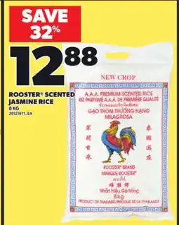 Loblaws ROOSTER SCENTED JASMINE RICE, 8 KG offer