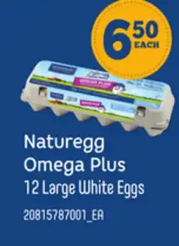 Loblaws NATUREGG OMEGA PLUS, 12 LARGE WHITE EGGS offer