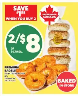 Loblaws PREMIUM BAGELS, 6'S offer