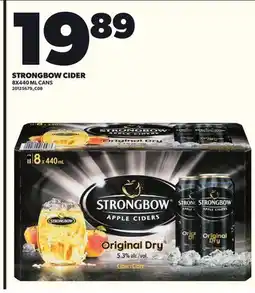 Loblaws STRONGBOW CIDER, 8X440 ML CANS offer