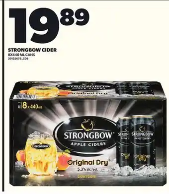 Loblaws STRONGBOW CIDER, 8X440 ML CANS offer
