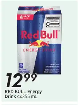 Sobeys RED BULL Energy Drink offer