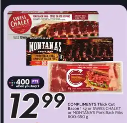 Sobeys COMPLIMENTS Thick Cut Bacon offer