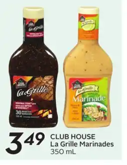 Sobeys CLUB HOUSE La Grille Marinades offer