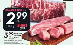 Sobeys Fresh Pork Side Ribs offer