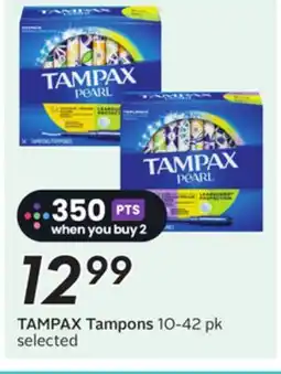 Sobeys TAMPAX Tampons offer
