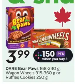 Sobeys DARE Bear Paws offer