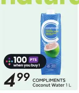 Sobeys COMPLIMENTS Coconut Water offer