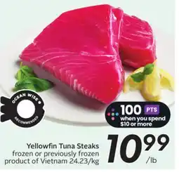 Sobeys Yellowfin Tuna Steaks offer