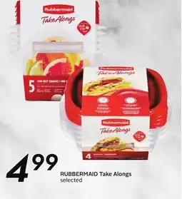 Sobeys RUBBERMAID Take Alongs offer