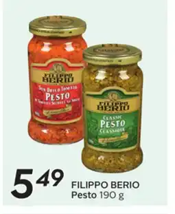 Sobeys FILIPPO BERIO Pesto offer