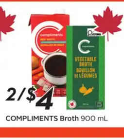 Sobeys COMPLIMENTS Broth offer