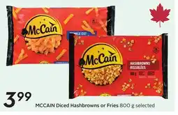 Sobeys MCCAIN Diced Hashbrowns or Fries offer
