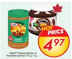 Sobeys KRAFT Peanut Butter or Hazelnut Spread offer