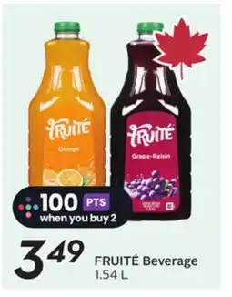 Sobeys FRUITÉ Beverage offer