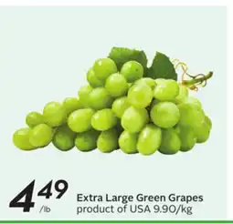 Sobeys Extra Large Green Grapes offer