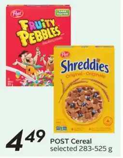 Sobeys POST Cereal offer