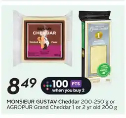 Sobeys MONSIEUR GUSTAV Cheddar offer