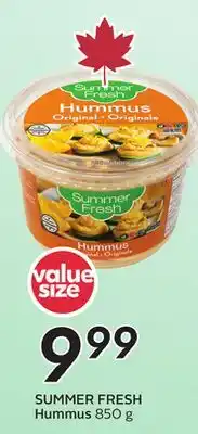Sobeys SUMMER FRESH Hummus offer