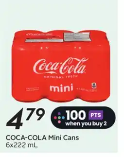 Sobeys COCA-COLA Mini Cans offer