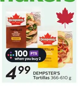 Sobeys DEMPSTER'S Tortillas offer